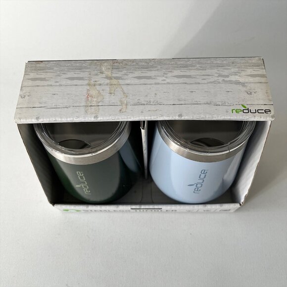 Set 2 REDUCE Wine Tumbler with Lid Stainless Steel Vacuum Insulated Cup 12oz - Picture 6 of 7